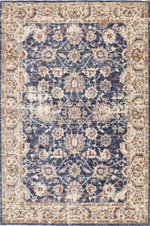 Alhambra Traditional Rugs 6549A in Dark and Light Blue - Pendle Village Furniture